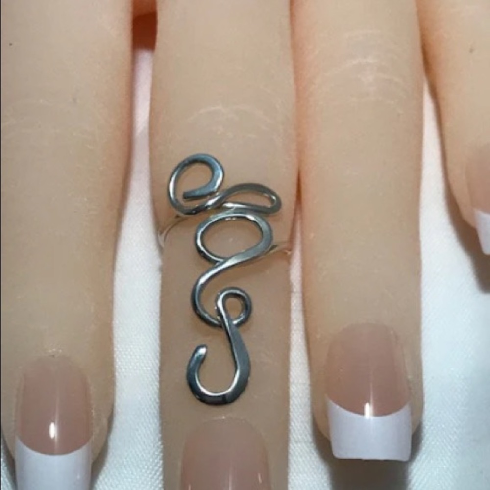 Free Spirit2  Sterling Silver Toe/Midi Ring - Picture 5 of 7